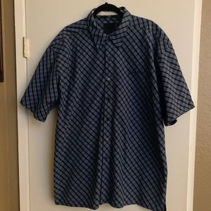 Men's Blue Checkered Shirt